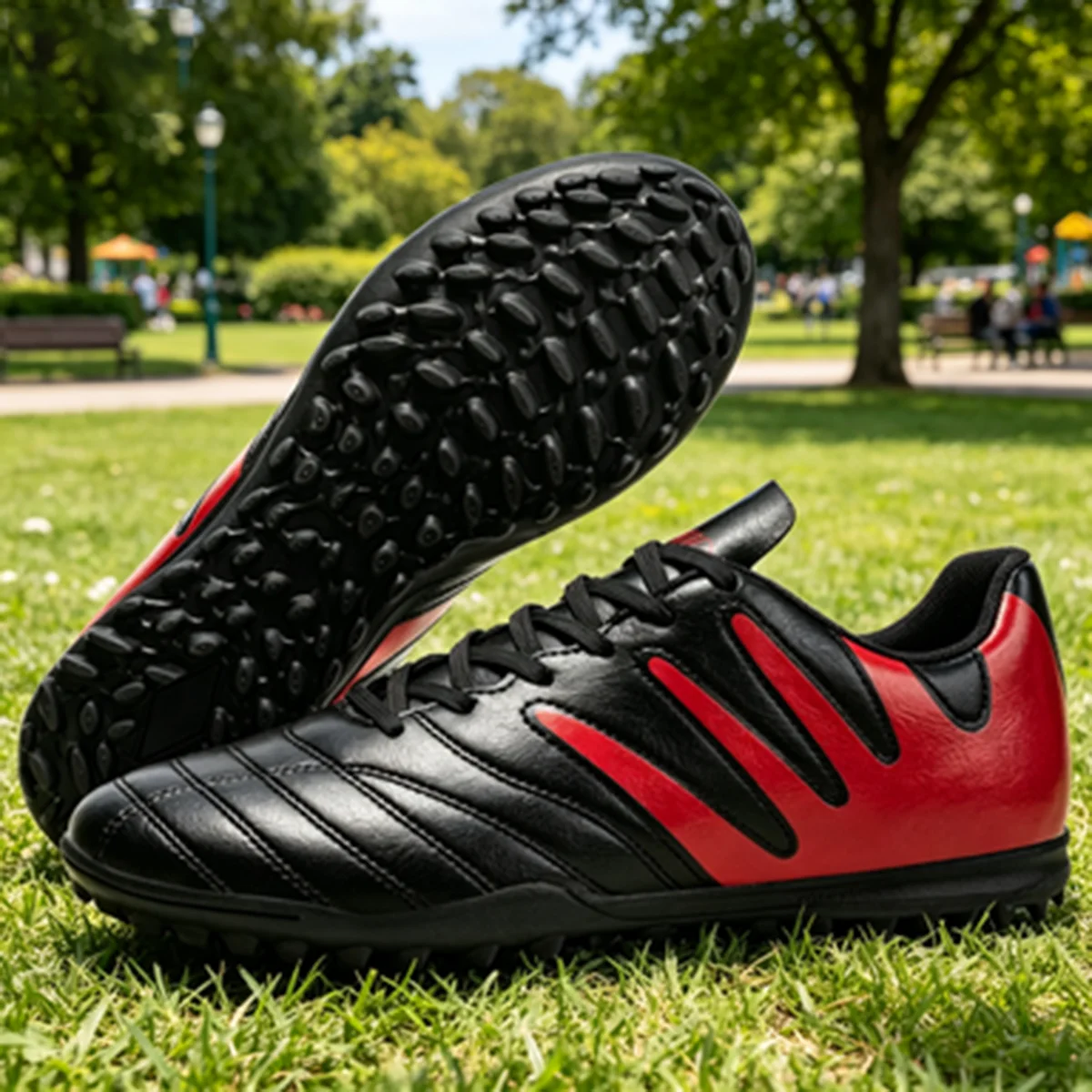 Unisex PU+Fabric football shoes TF Turf Rubber Sole Wearproof Anti Slip for Children Youth Sports Training
Unisex PU+Fabric football shoes TF Turf Rubber Sole Wearproof Anti Slip for Children Youth Sports Training