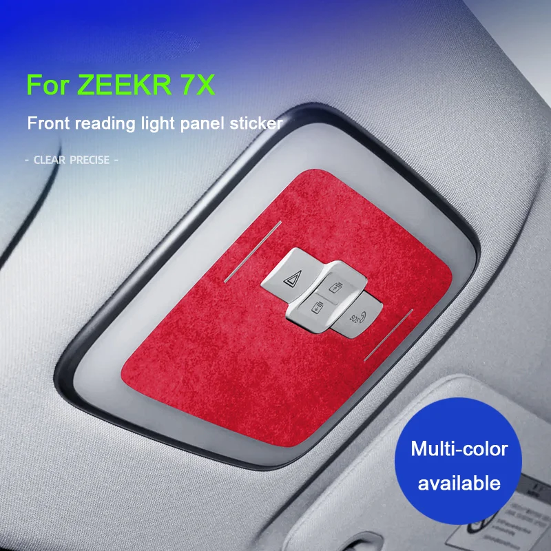 For ZEEKR 7X 2025, Car Front Row Reading Light Frame Decoration Sticker Super Suede Leather Trim Interior Auto Accessories
For ZEEKR 7X 2025, Car Front Row Reading Light Frame Decoration Sticker Super Suede Leather Trim Interior Auto Accessories