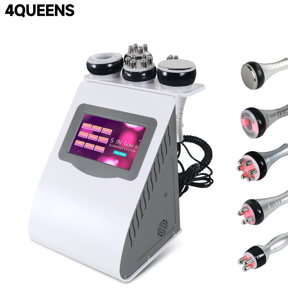 40KHZ KIM8 5 IN 1 Body RF Cavitation Ultrasonic Slimming Machine Weight Loss Skin Lifting Tighten Anti-wrinkle Skin Instrument
40KHZ KIM8 5 IN 1 Body RF Cavitation Ultrasonic Slimming Machine Weight Loss Skin Lifting Tighten Anti-wrinkle Skin Instrument