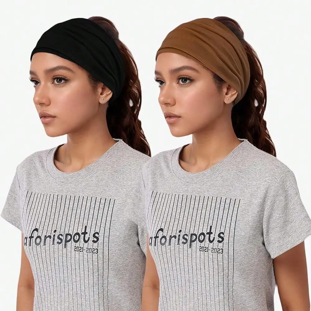 6 Pcs Wide Non Slip Headbands For Women Sport Workout Running Sweatband Turban Hair Wrap
6 Pcs Wide Non Slip Headbands For Women Sport Workout Running Sweatband Turban Hair Wrap