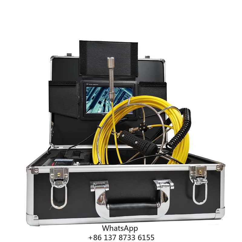 7" LCD Monitor 17mm Lens Sewer Pipe Inspection Camera,20M Drain Industrial Endoscope Waterproof With 6 LEDs
7" LCD Monitor 17mm Lens Sewer Pipe Inspection Camera,20M Drain Industrial Endoscope Waterproof With 6 LEDs