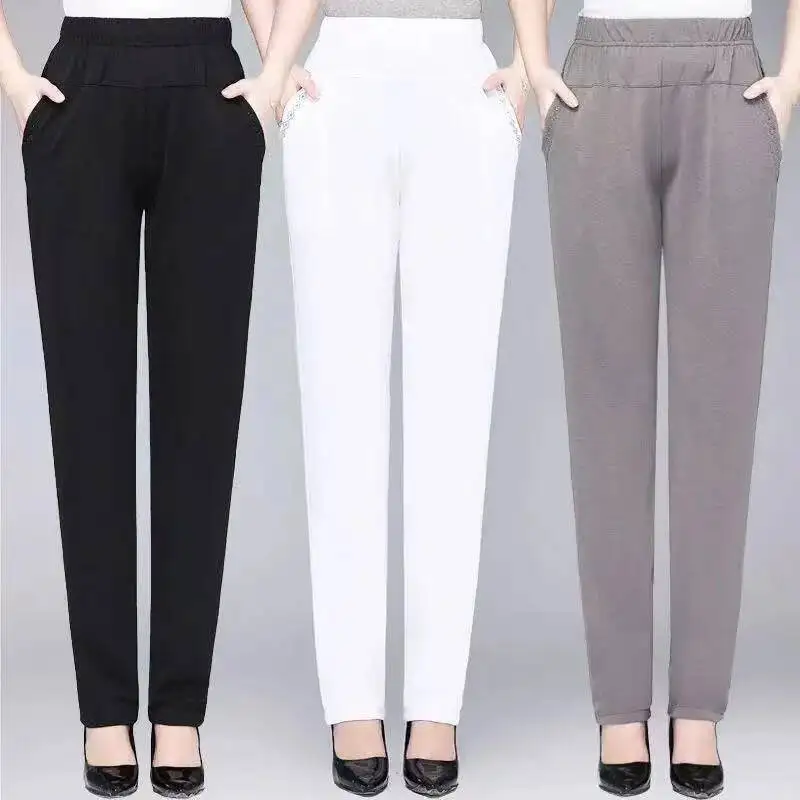 Middle Aged And Elderly Women's Pants Summer Casual Thin Solid Color Mom Pants Grandma High Waist Straight Trousers 3XL 6XL
Middle Aged And Elderly Women's Pants Summer Casual Thin Solid Color Mom Pants Grandma High Waist Straight Trousers 3XL 6XL