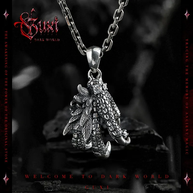European and american hip-hop trendy dark style retro 925 silver pendant men's birthday gift necklace pendant high-end sense
European and american hip-hop trendy dark style retro 925 silver pendant men's birthday gift necklace pendant high-end sense