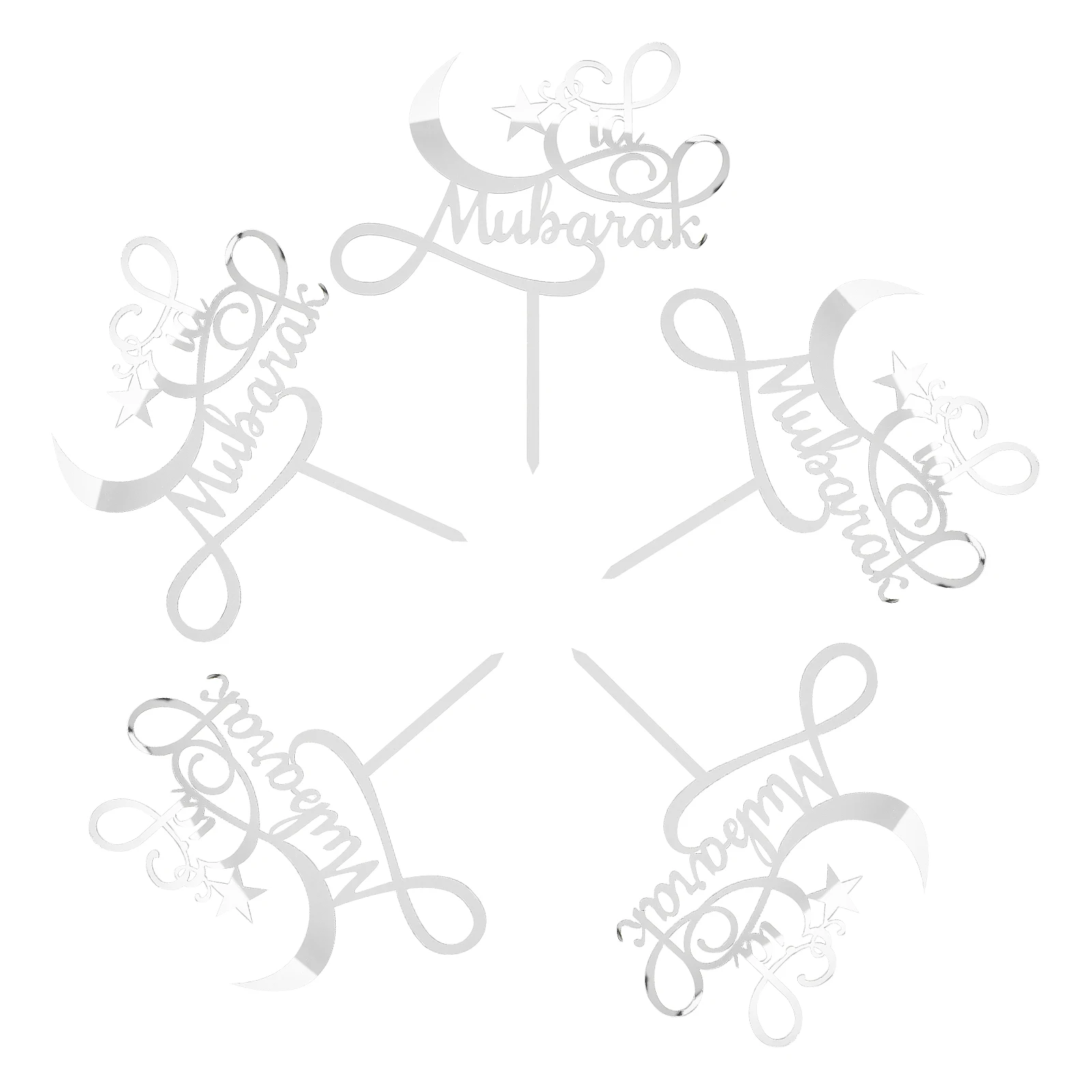 5pcs Acrylic Cake Toppers Celebration Picks Muslim Festival Dessert Cupcake Decorations Lightweight Easy Storage
5pcs Acrylic Cake Toppers Celebration Picks Muslim Festival Dessert Cupcake Decorations Lightweight Easy Storage