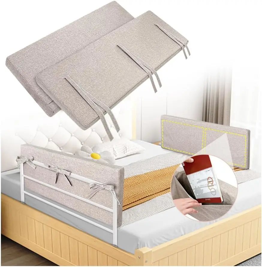 Hospital Bed Rail Cushion Pads, Medical Foam Padding Fall Protector for Elderly Adults Safety Bed Railing Cover (2 Pack)
Hospital Bed Rail Cushion Pads, Medical Foam Padding Fall Protector for Elderly Adults Safety Bed Railing Cover (2 Pack)