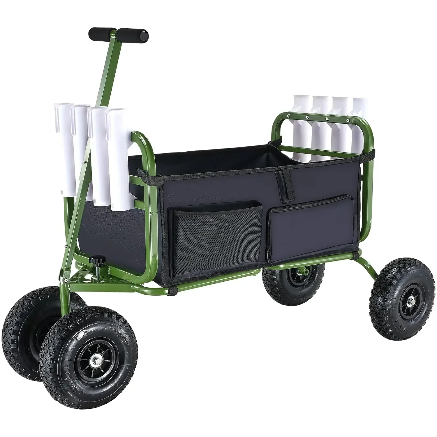 Beach Fishing Cart, 300 lbs Load Capacity, Foldable Fish and Marine Cart with Four 11" Big Wheels Rubber Balloon Tires for Sand
Beach Fishing Cart, 300 lbs Load Capacity, Foldable Fish and Marine Cart with Four 11" Big Wheels Rubber Balloon Tires for Sand