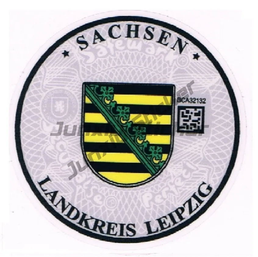 STICKER BADGE SACHSEN - LANDKREIS LEIPZIG NUMBER PLATE SEAL
STICKER BADGE SACHSEN - LANDKREIS LEIPZIG NUMBER PLATE SEAL