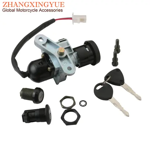 Scooter Sh125 Sh150 Ignition Switch Seat Lock Key Set For Honda Sh125i Sh150i 2005-2008 35010-KTF-720