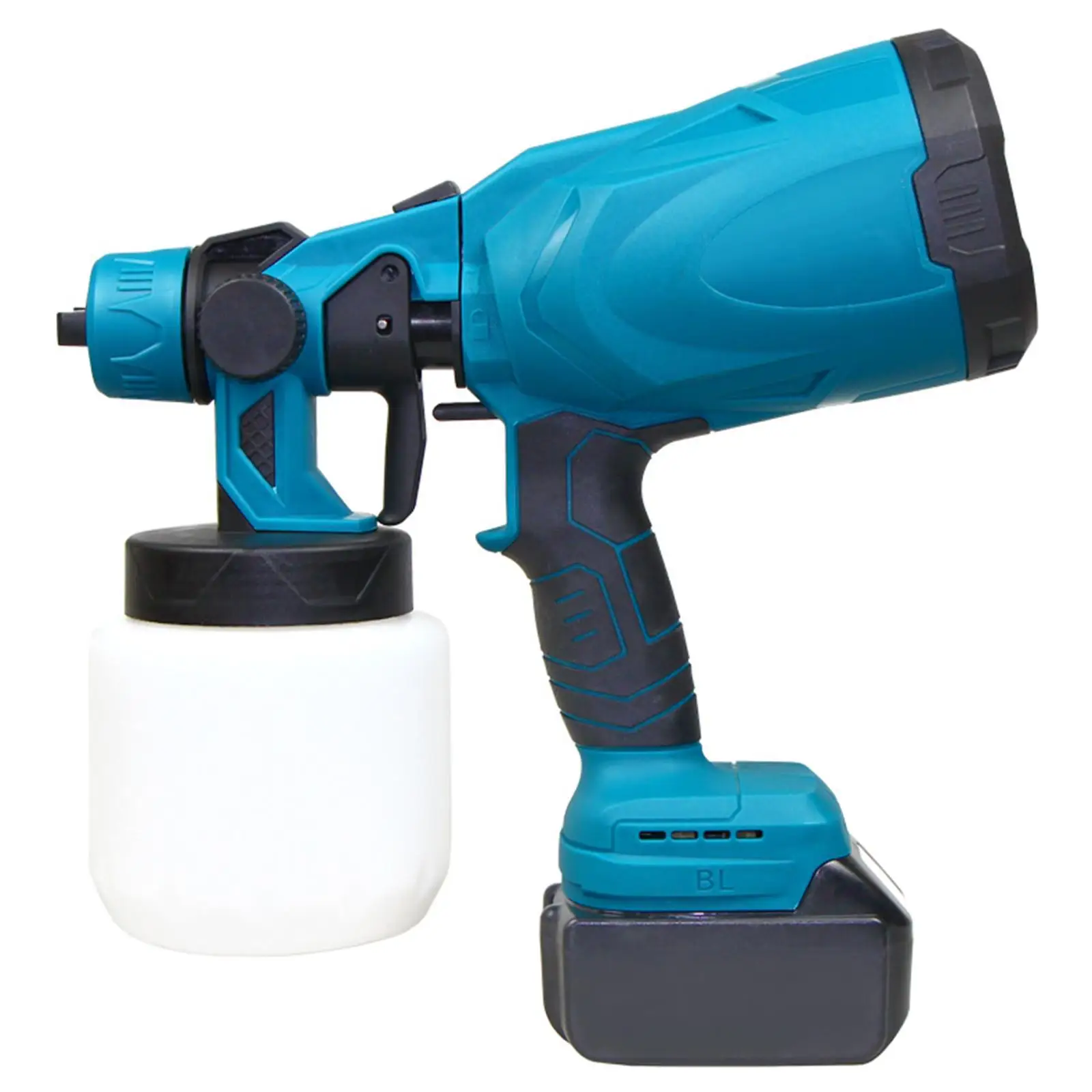 21V brushless motor high voltage 3000 PSI electric paint gun, lithium battery rechargeable 1 liter capacity 1.3mm nozzle
21V brushless motor high voltage 3000 PSI electric paint gun, lithium battery rechargeable 1 liter capacity 1.3mm nozzle