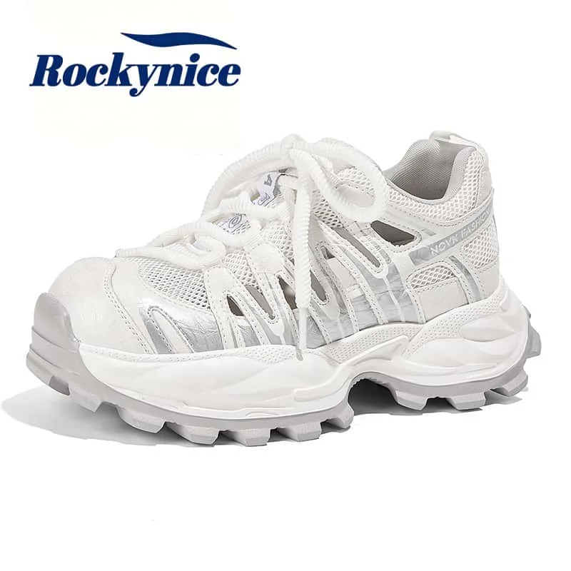 Women's Thick Sole Breathable Mesh Sports Shoes New 2026 Summer Hollow out Sneakers 7CM Heels Lightweight Casual Dad Shoes Woman
Women's Thick Sole Breathable Mesh Sports Shoes New 2026 Summer Hollow out Sneakers 7CM Heels Lightweight Casual Dad Shoes Woman