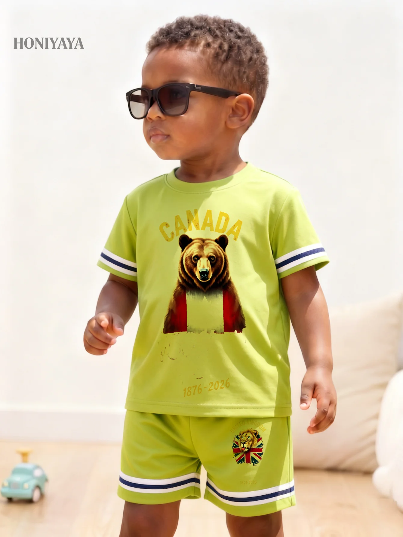 2 Pcs Baby Boy Clothes Summer Casual Set Canada Bear Print Outfit Happy Child Outdoor Play Adventure Fun Active Kids Wear
2 Pcs Baby Boy Clothes Summer Casual Set Canada Bear Print Outfit Happy Child Outdoor Play Adventure Fun Active Kids Wear
