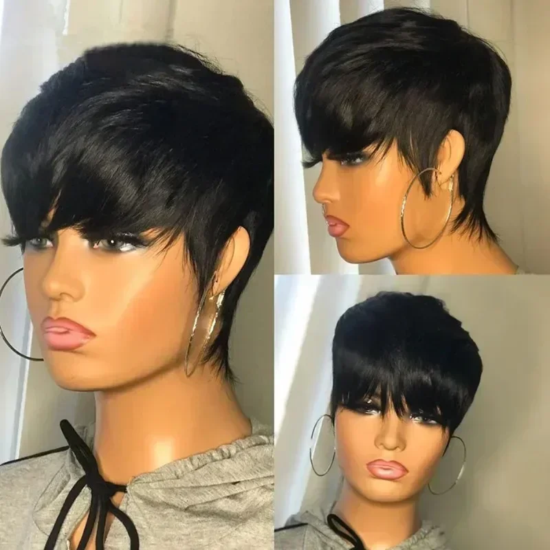 Fashion Fairy Short Straight Hair Synthetic Wig, Suitable for Black Women's Daily Wear Wig Accessories
Fashion Fairy Short Straight Hair Synthetic Wig, Suitable for Black Women's Daily Wear Wig Accessories