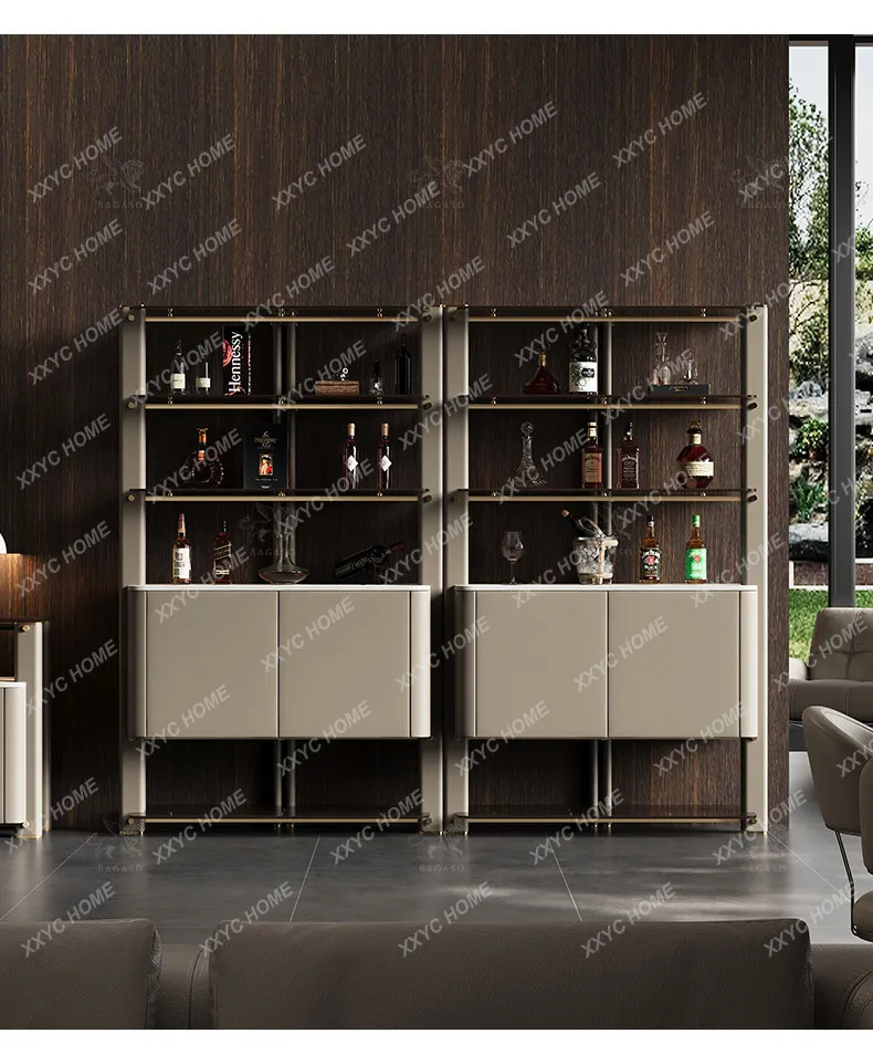 C69 Minimalist Light Luxury Wine Cabinet High-end Leather Veneer Display Cabinet High-end Living Room Villa Large Flat Floor
C69 Minimalist Light Luxury Wine Cabinet High-end Leather Veneer Display Cabinet High-end Living Room Villa Large Flat Floor