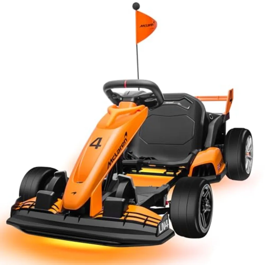 36V 9Ah Electric Go Kart for 6-12 Years Old with McLaren License Design Adjustable Seat Soft Start Brake Pedal LED Lights Elect
36V 9Ah Electric Go Kart for 6-12 Years Old with McLaren License Design Adjustable Seat Soft Start Brake Pedal LED Lights Elect