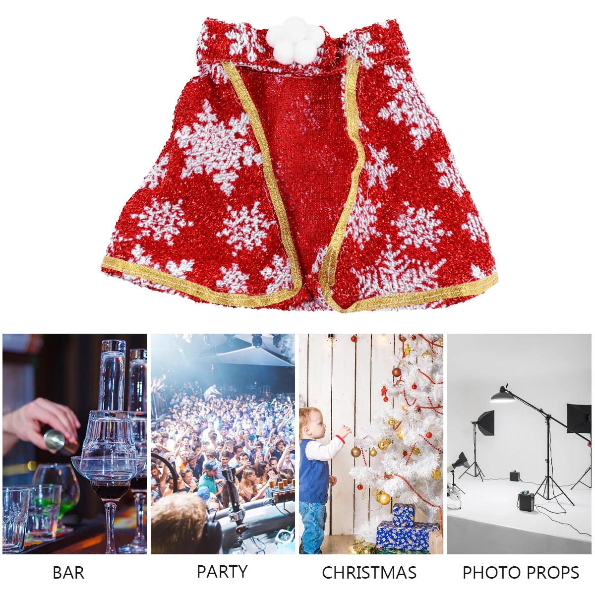 Christmas Dog Pajamas Snowflake Cloak Outfits Pet Costume Small Dogs Winter Clothes 
Christmas Dog Pajamas Snowflake Cloak Outfits Pet Costume Small Dogs Winter Clothes