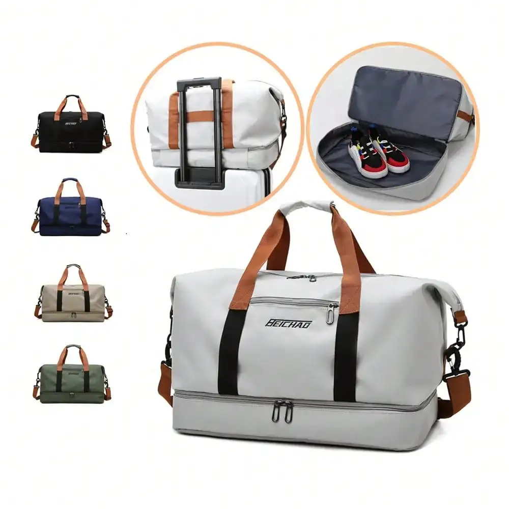 1pc Separate Dry & Wet Travel Bag, Korean Version Sports Gym Bag, Yoga Bag With Shoe Compartment, Traveling Bag For Women, Portable, Lightweight
1pc Separate Dry & Wet Travel Bag, Korean Version Sports Gym Bag, Yoga Bag With Shoe Compartment, Traveling Bag For Women, Portable, Lightweight