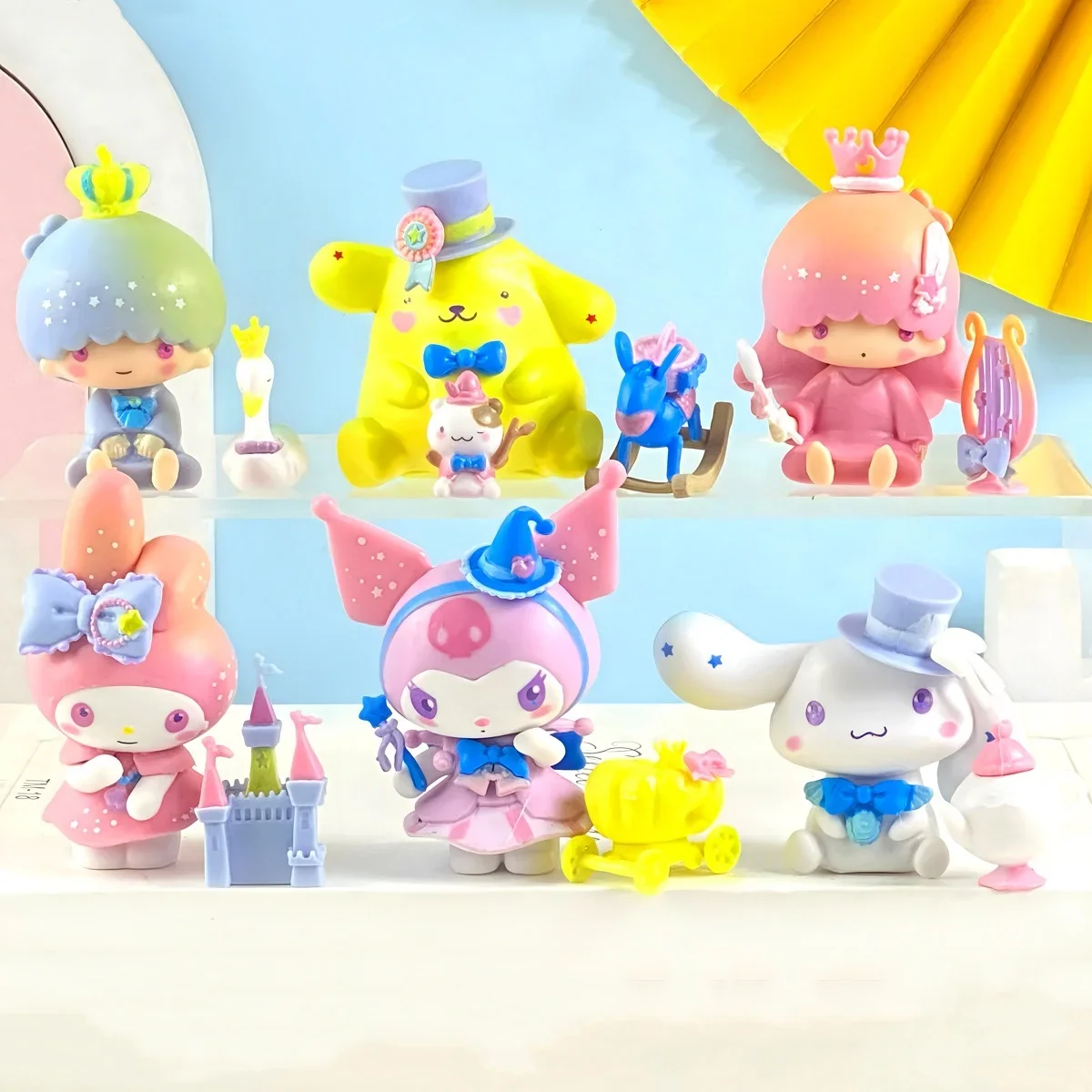 6Pcs/Set Sanrio Blind Box Melody Kuromi Anime Figures Cinnamoroll Kawaii Doll Cartoon Action Figure Kids Birthday Gifts
6Pcs/Set Sanrio Blind Box Melody Kuromi Anime Figures Cinnamoroll Kawaii Doll Cartoon Action Figure Kids Birthday Gifts