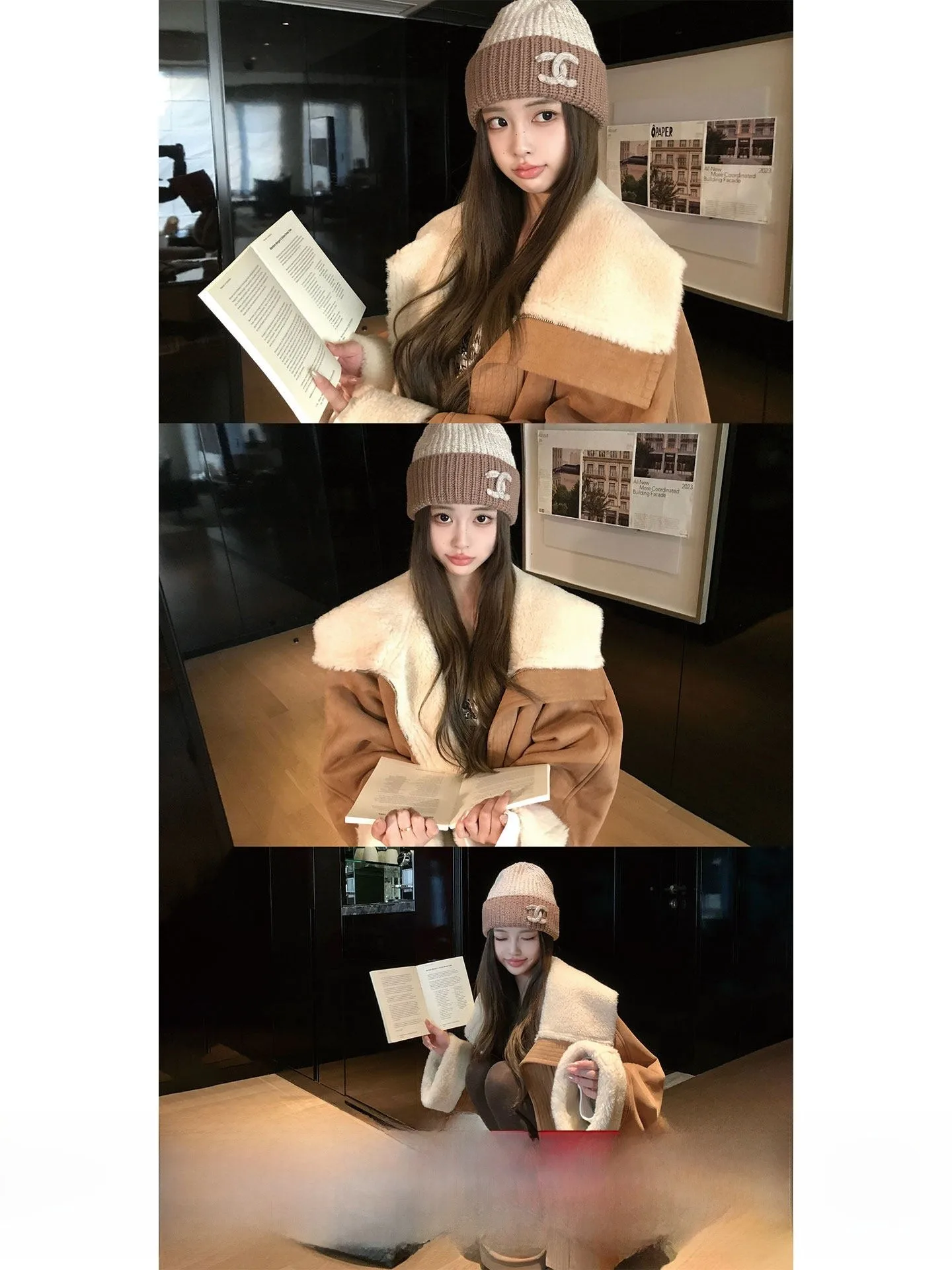 Okaaay Suede Lamb Fur Leather Jaet Women's Casual Barn Sle All-Weather Single-Piece Polyester Fiber Long Sve Coat
Okaaay Suede Lamb Fur Leather Jaet Women's Casual Barn Sle All-Weather Single-Piece Polyester Fiber Long Sve Coat