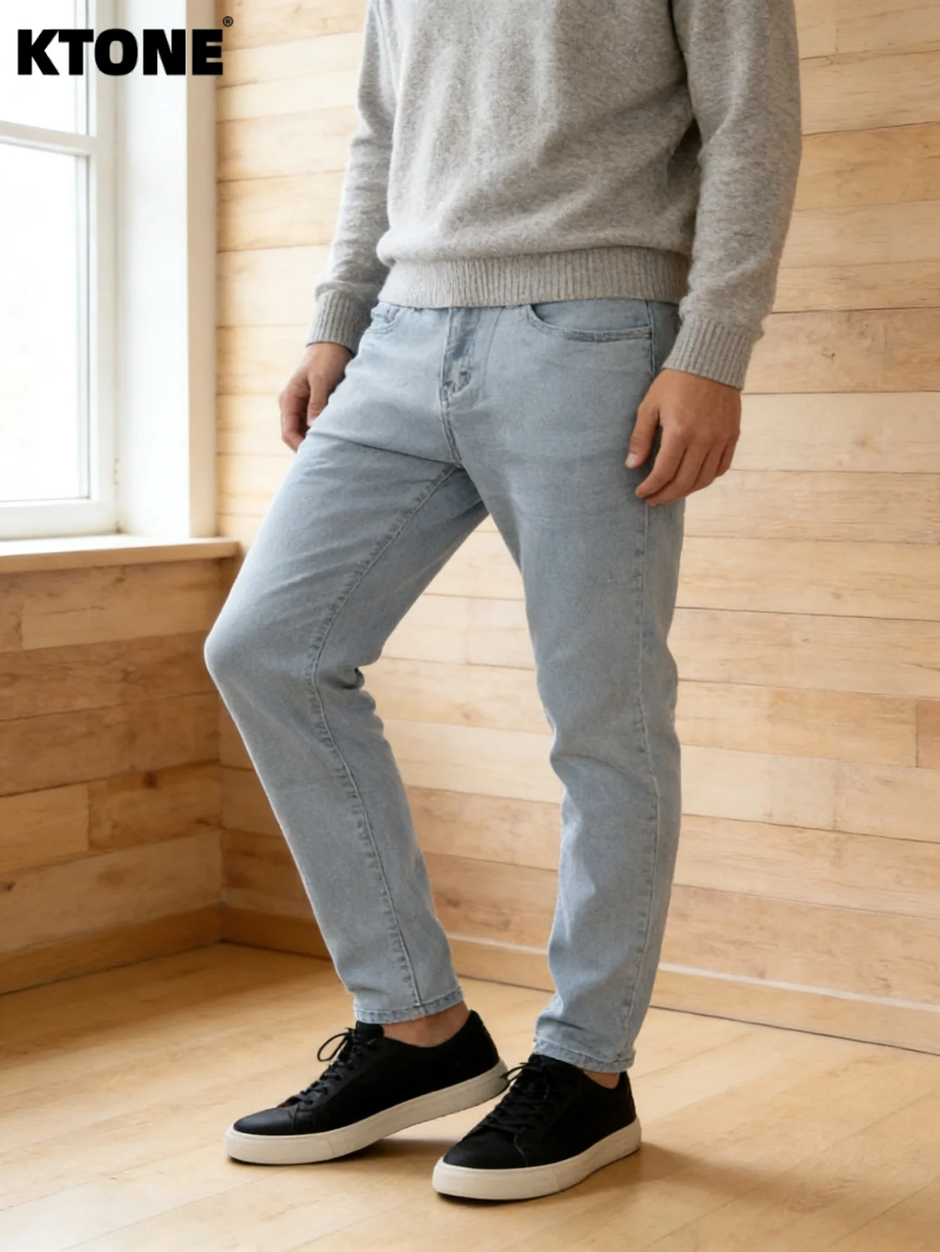 Men's Light French Caramel Style Slim Fit Jeans for Autumn Dessert Shop Afternoon Tea Dating
Men's Light French Caramel Style Slim Fit Jeans for Autumn Dessert Shop Afternoon Tea Dating