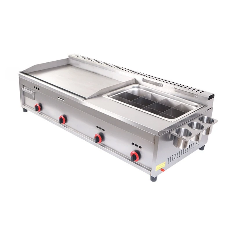 Commercial double fryer all-in-one machine Teppanyaki snack equipment pancake pot sticker street stall machine
Commercial double fryer all-in-one machine Teppanyaki snack equipment pancake pot sticker street stall machine