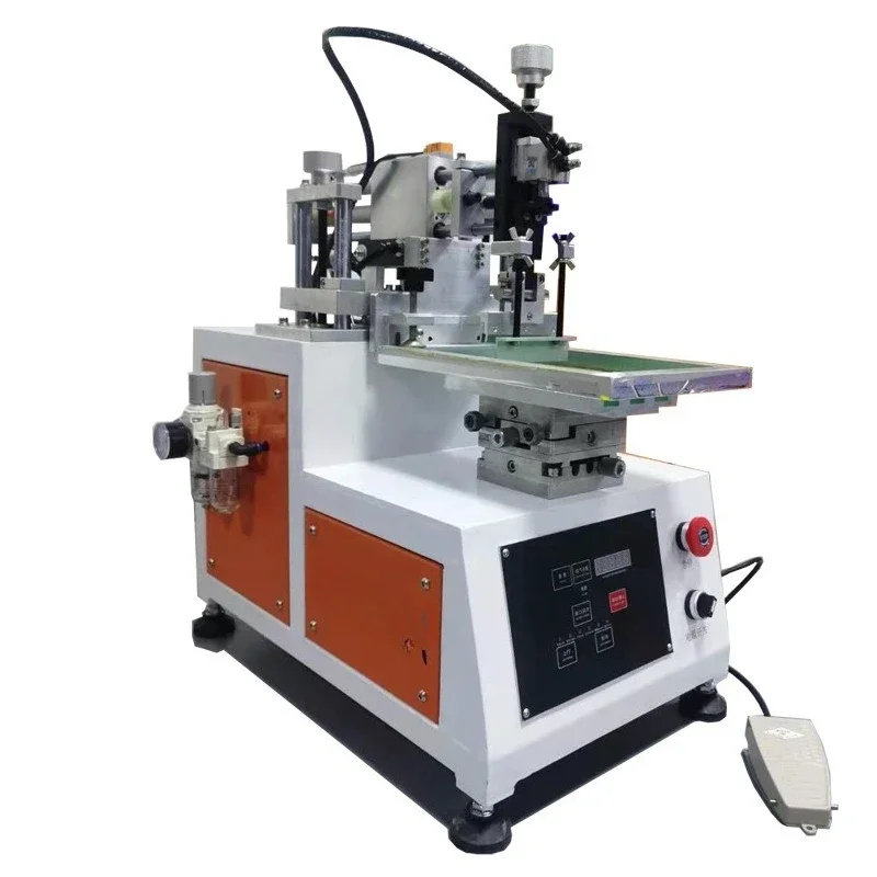 Screen printing machine, metal plastic silicone screen printing machine, flat rocker arm desktop semi-automatic
Screen printing machine, metal plastic silicone screen printing machine, flat rocker arm desktop semi-automatic