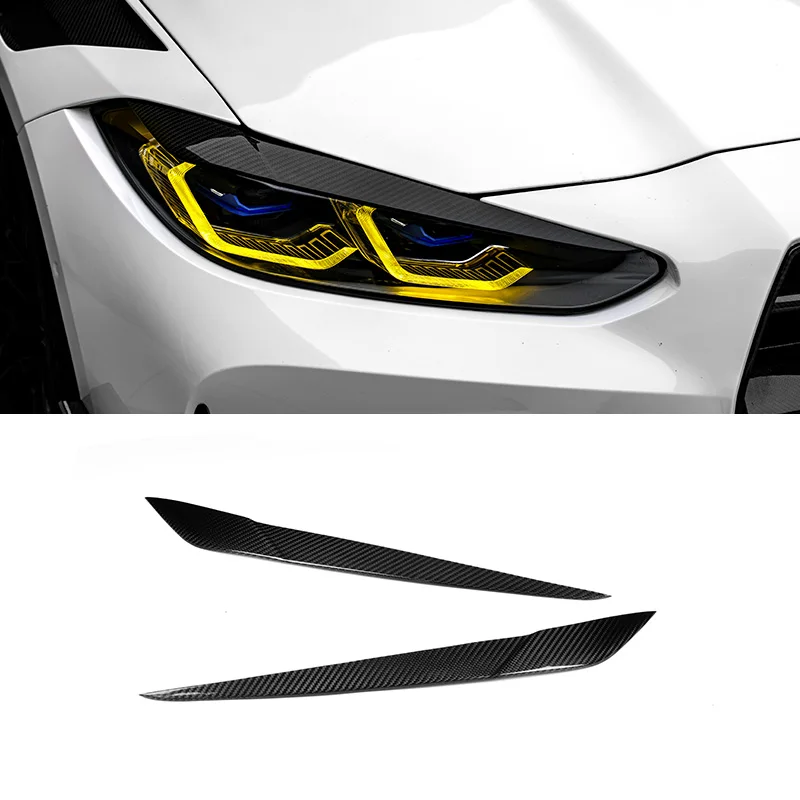 Dry Carbon Fiber Car Parts Headlight Eyebrows Lamp Eyelids Cover Trim Light Brow for M3M4 G80 G82 G83 4Series G22 G26 2021+
Dry Carbon Fiber Car Parts Headlight Eyebrows Lamp Eyelids Cover Trim Light Brow for M3M4 G80 G82 G83 4Series G22 G26 2021+
