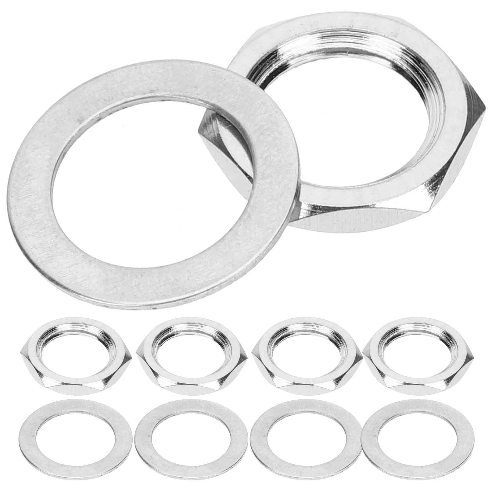 10 Sets Guitar Parts Nuts Guitars Alloy Washers Electric for Gaskets Potentiometer
10 Sets Guitar Parts Nuts Guitars Alloy Washers Electric for Gaskets Potentiometer