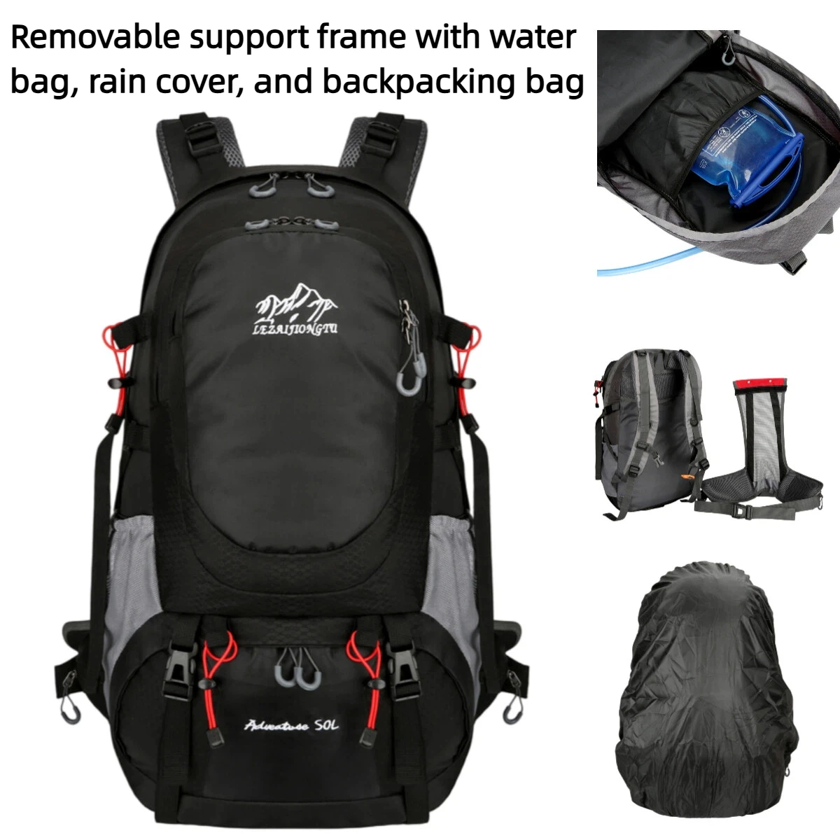Men's 90L Waterproof Hiking Camping Backpack Large Capacity Trekking Rucksack for Outdoor Travel Sports Camping Equipment
Men's 90L Waterproof Hiking Camping Backpack Large Capacity Trekking Rucksack for Outdoor Travel Sports Camping Equipment