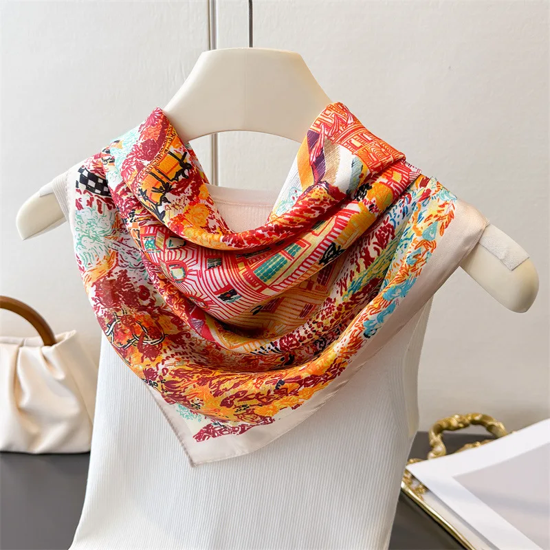 Luxury Print Hijab Scarf for Women Silk Satin Bandana Head Scarf Female Square Headband Small Shawl Wrap Neck Scarves Foulard
Luxury Print Hijab Scarf for Women Silk Satin Bandana Head Scarf Female Square Headband Small Shawl Wrap Neck Scarves Foulard