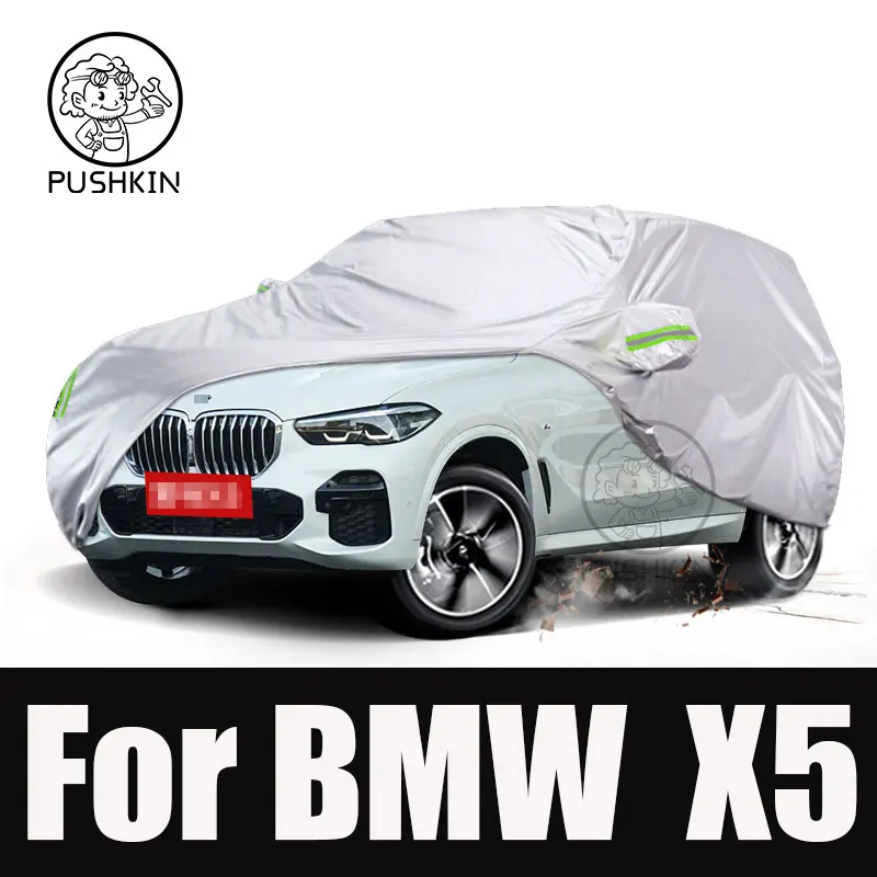 Full Car Cover For BMW X5 2026-2016 Outdoor Anti-UV Sun Shade Rain Snow Wind Protection SUV Cover All Weather Suitable Accessori
Full Car Cover For BMW X5 2026-2016 Outdoor Anti-UV Sun Shade Rain Snow Wind Protection SUV Cover All Weather Suitable Accessori