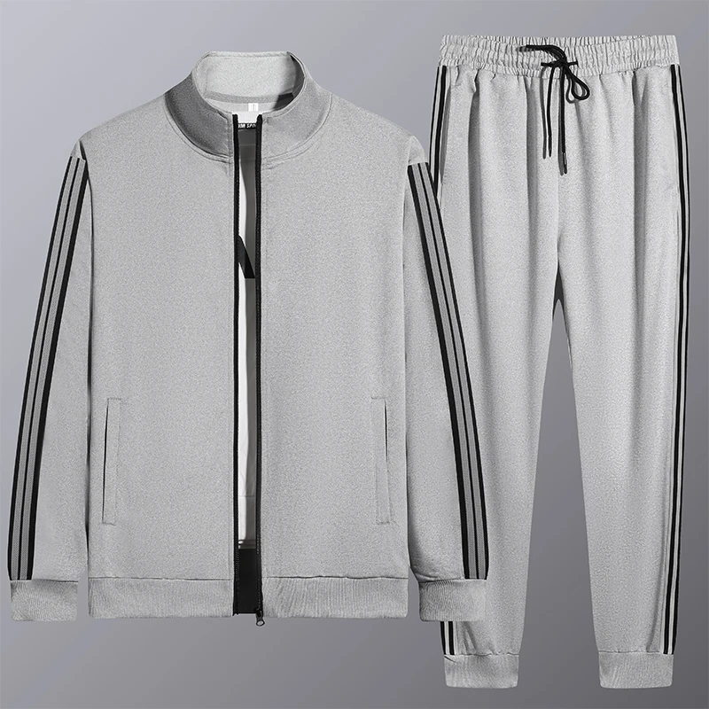 2026 New Men's Sportswear Set Spring Autumn Casual Striped Open Cardigan Sweatshirt Jacket Trousers Two Piece Set Polyester F...
2026 New Men's Sportswear Set Spring Autumn Casual Striped Open Cardigan Sweatshirt Jacket Trousers Two Piece Set Polyester F...