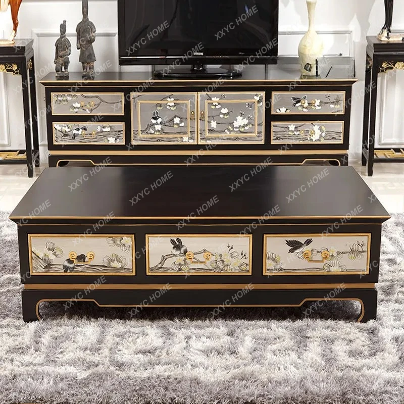 1.4 meters villa large storage solid wood modern new Chinese style living room rectangular coffee table TV cabinet
1.4 meters villa large storage solid wood modern new Chinese style living room rectangular coffee table TV cabinet