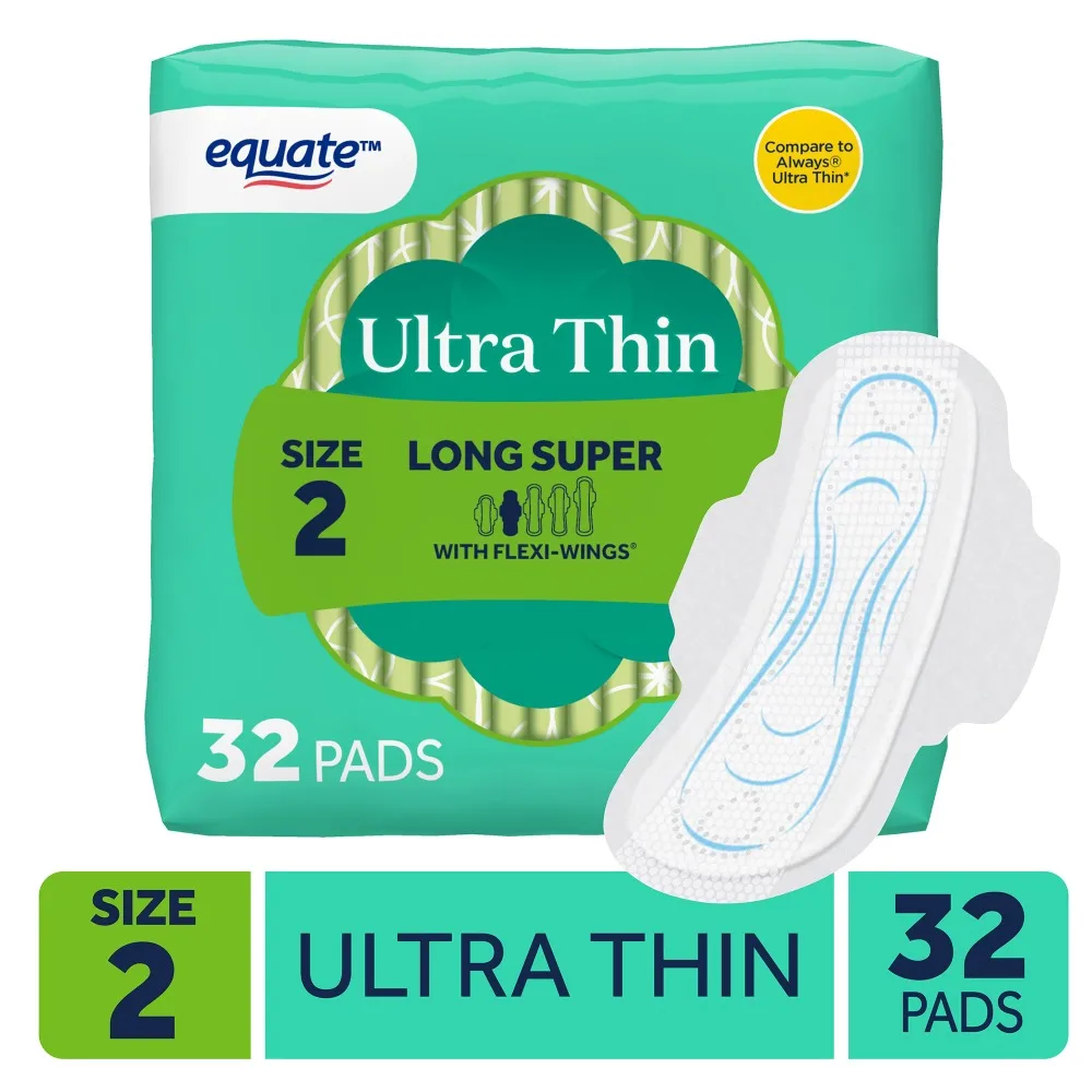 Ultra Thin Overnight Period Pads with Flexi-Wings for Maximum Protection Super Long and Heavy Flow Absorbency Hypoallergenic Soft Cotton Cover Comfort Fit Design Unscented and Breathable for All-Day Freshness Large Size
Ultra Thin Overnight Period Pads with Flexi-Wings for Maximum Protection Super Long and Heavy Flow Absorbency Hypoallergenic Soft Cotton Cover Comfort Fit Design Unscented and Breathable for All-Day Freshness Large Size