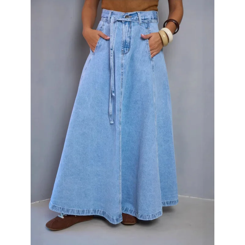 High Waist Slimming Casual Denim Half Length Skirt for Spring And Summer 2026 New Style Women's Fashion
High Waist Slimming Casual Denim Half Length Skirt for Spring And Summer 2026 New Style Women's Fashion