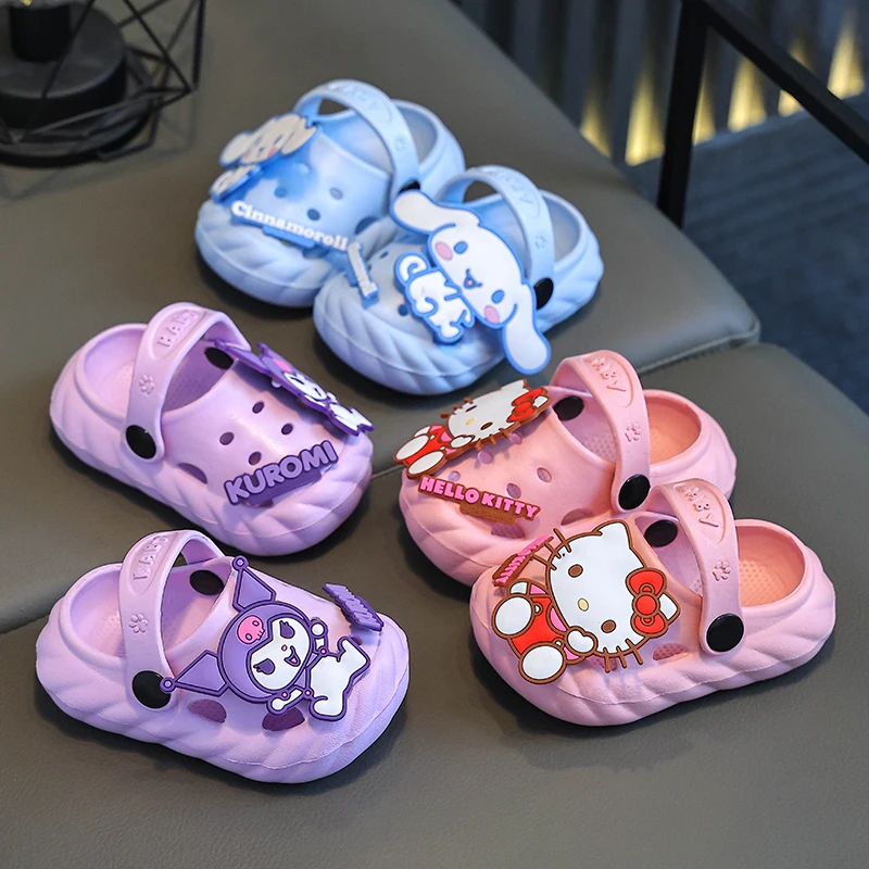 Детские тапочки Sanrio, милые Мультяшные домашние и уличные Нескользящие Детские тапочки на мягкой подошве
Детские тапочки Sanrio, милые Мультяшные домашние и уличные Нескользящие Детские тапочки на мягкой подошве
