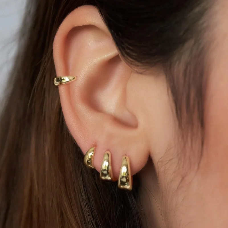 Unisex Punk Tiny Hoop Earrings Gold Color Minimalist Huggie 10/12/13/14/16mm For Women Men
Unisex Punk Tiny Hoop Earrings Gold Color Minimalist Huggie 10/12/13/14/16mm For Women Men
