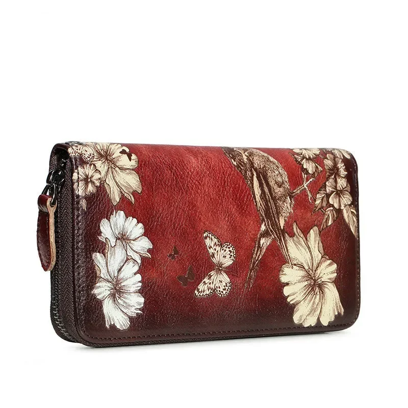 Genuine Leather Women Wallet Coin Purse Female Purse Flower Printed Long Clutch Bags Womens Wallets And Purses Carteira
Genuine Leather Women Wallet Coin Purse Female Purse Flower Printed Long Clutch Bags Womens Wallets And Purses Carteira