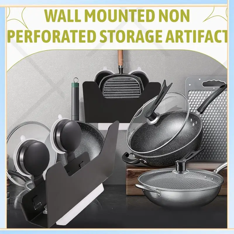 -SPOR Wall Mounted Suction Cup Pot Lid Rack Punch-Free Home Kitchen Storage Chopping Board Storage Artifact
-SPOR Wall Mounted Suction Cup Pot Lid Rack Punch-Free Home Kitchen Storage Chopping Board Storage Artifact