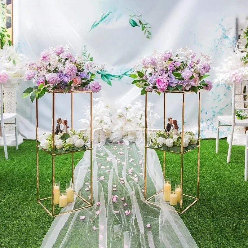 Gold Flower Stands for Centerpiece: 31.5 inch Tall Centerpiece for Wedding Table 2-layer Pedestal Stand
Gold Flower Stands for Centerpiece: 31.5 inch Tall Centerpiece for Wedding Table 2-layer Pedestal Stand
