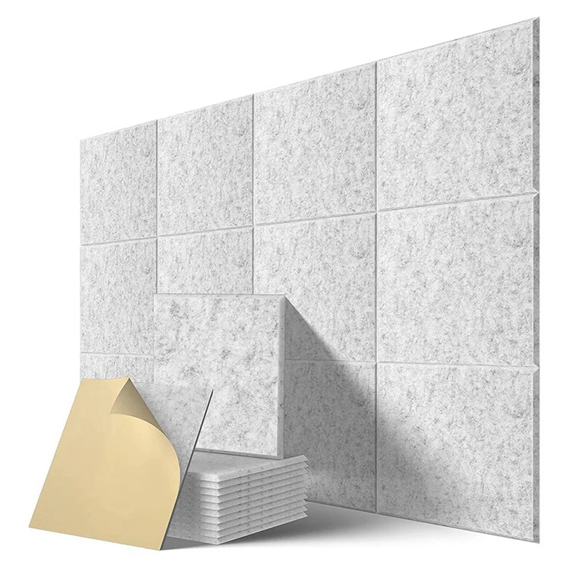 T22C Self-Adhesive Acoustic Panels 36 Pack,12 X 12 X 0.4 Inch Sound Proof Padding,Sound Absorbing Panel For Home ,Grey
T22C Self-Adhesive Acoustic Panels 36 Pack,12 X 12 X 0.4 Inch Sound Proof Padding,Sound Absorbing Panel For Home ,Grey