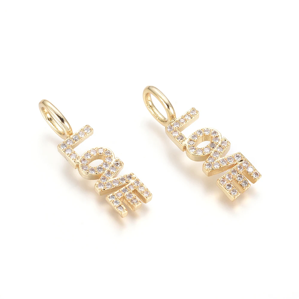 5pcs Word Love Brass Micro Pave Clear Cubic Zirconia Pendants for Necklace Bracelet Jewelry Making Earrings AccessoGifties
5pcs Word Love Brass Micro Pave Clear Cubic Zirconia Pendants for Necklace Bracelet Jewelry Making Earrings AccessoGifties