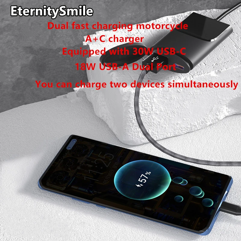 Waterproof Motorcycle USB Charger Adapter Dual Port QC3.0 Fast Charge Perfect for Your Phone or Smart Device Charging
Waterproof Motorcycle USB Charger Adapter Dual Port QC3.0 Fast Charge Perfect for Your Phone or Smart Device Charging
