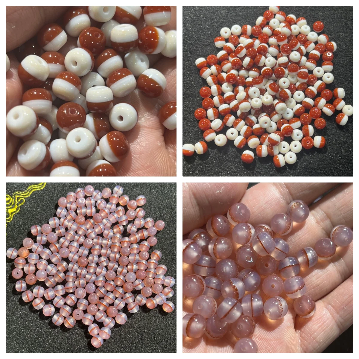 Dzi Bead Source Wholesale Natural Red and White Powder White Stripe Agate Dzi Beads 7*8mm Small Loose Beads Wholesale
Dzi Bead Source Wholesale Natural Red and White Powder White Stripe Agate Dzi Beads 7*8mm Small Loose Beads Wholesale