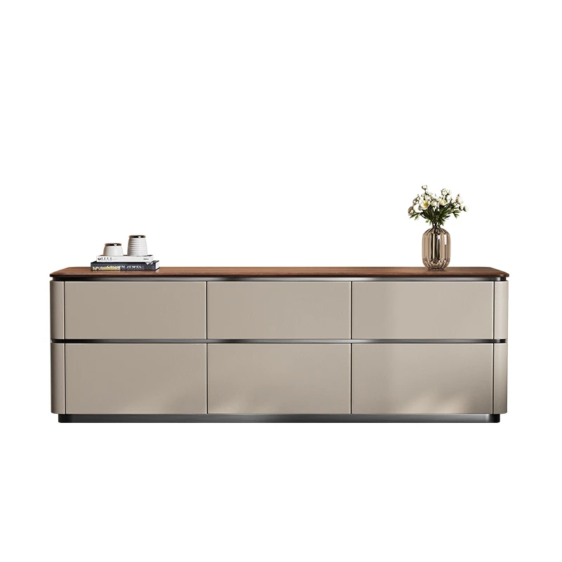 Italian minimalist TV storage locker integrated living room floor light luxury walnut TV cabinet
Italian minimalist TV storage locker integrated living room floor light luxury walnut TV cabinet