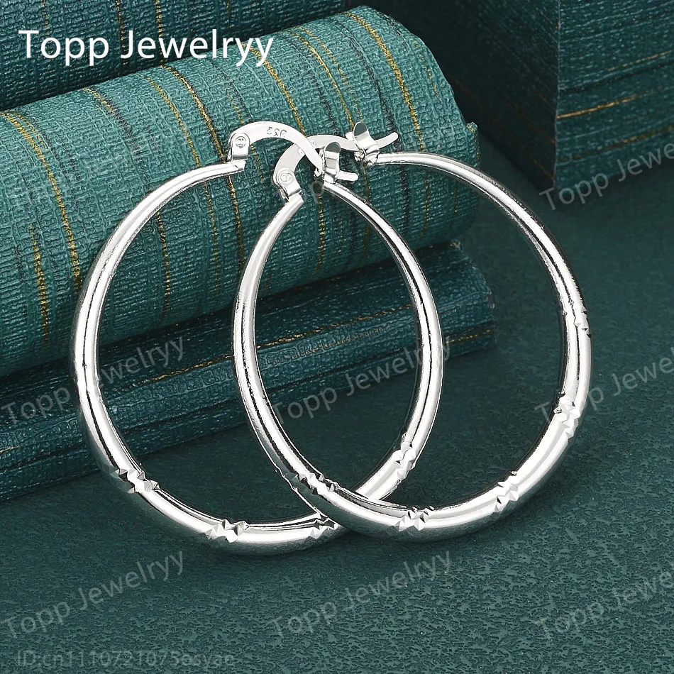 925 Sterling Silver 40/50/60mm Delicate and Simple Round Earrings, Stylish and Charming, Wedding Gift, Women's Jewelry
925 Sterling Silver 40/50/60mm Delicate and Simple Round Earrings, Stylish and Charming, Wedding Gift, Women's Jewelry