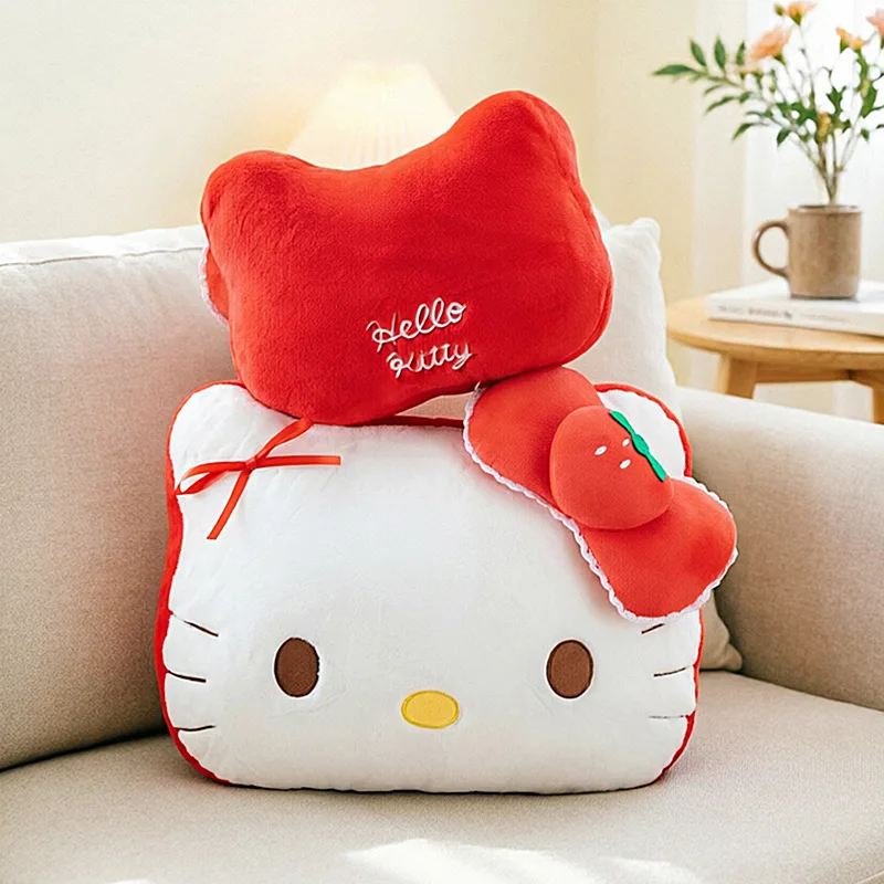 Sanrio Hello Kitty Strawberry Bow Plush Pillow Stuffed Doll Soft Kawaii Fluffy Anime Home Decor Gift for Girls Kids Lovely Cute
Sanrio Hello Kitty Strawberry Bow Plush Pillow Stuffed Doll Soft Kawaii Fluffy Anime Home Decor Gift for Girls Kids Lovely Cute