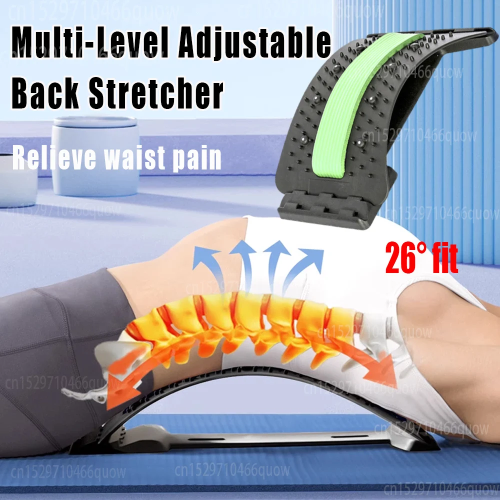 Multi-Level Adjustable Back Stretcher Waist Neck Massager Lumbar Cervical Spine Support Massage Tools Pain Relief Corrector
Multi-Level Adjustable Back Stretcher Waist Neck Massager Lumbar Cervical Spine Support Massage Tools Pain Relief Corrector