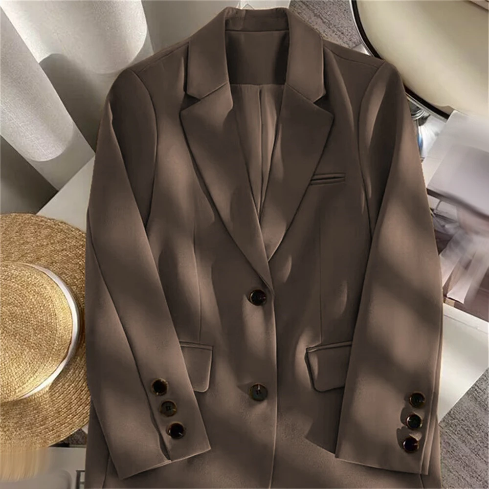 1pcs New Women's Suit Jacket Office Ladies Korean Version Loose Straight Temperament Blazers Tops Spring Autumn Blazer Coat Gift
1pcs New Women's Suit Jacket Office Ladies Korean Version Loose Straight Temperament Blazers Tops Spring Autumn Blazer Coat Gift