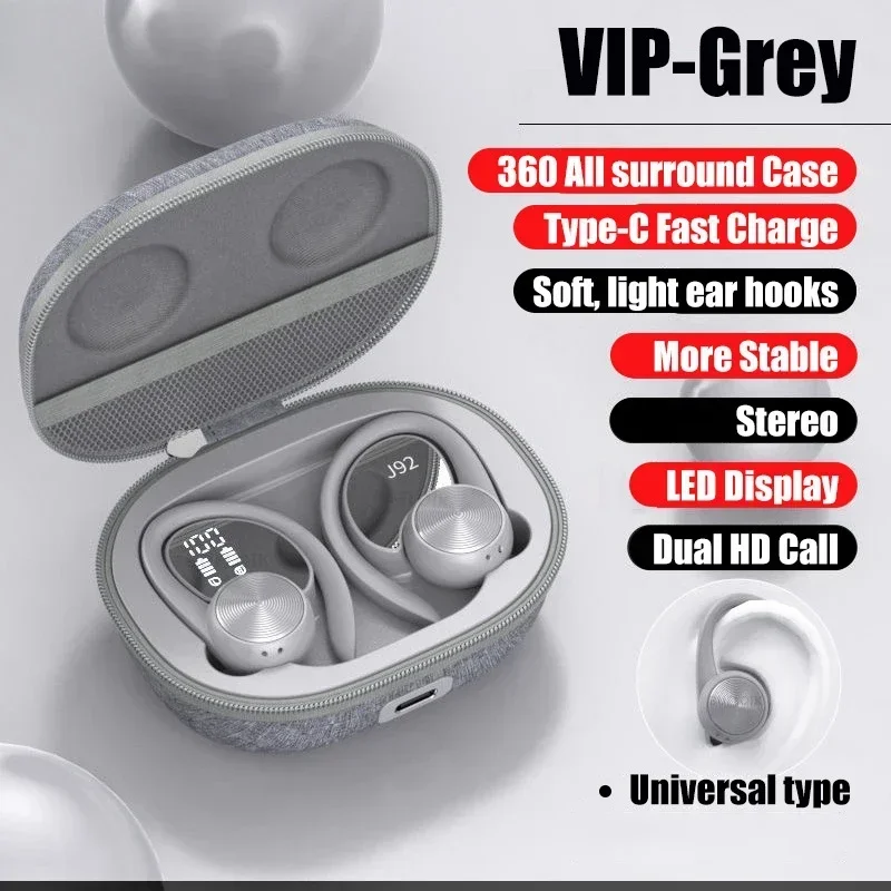 J92 TWS Wireless Sports Bluetooth Earphones Headset With Bass, BT 5.0, Ergonomic Design, Sports Display Battery Level
J92 TWS Wireless Sports Bluetooth Earphones Headset With Bass, BT 5.0, Ergonomic Design, Sports Display Battery Level