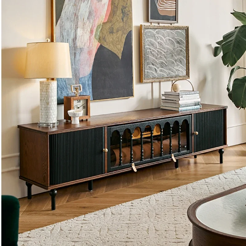 TV Cabinet Black American Style Small Apartment Living Room Locker Antique Furniture
TV Cabinet Black American Style Small Apartment Living Room Locker Antique Furniture